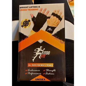 NEW IN BOX FITOO FIT UNISEX WEIGHT LIFTING AND CROSS TRAINING GLOVES